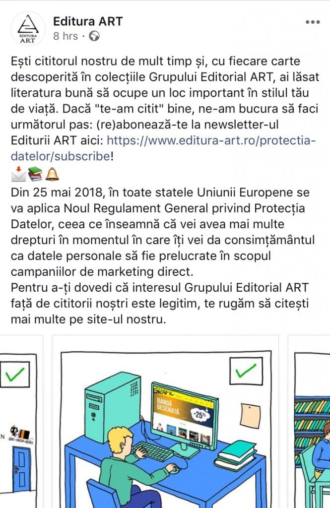 editura art gdpr facebook